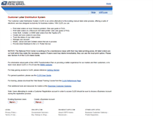 Tablet Screenshot of clds.usps.com
