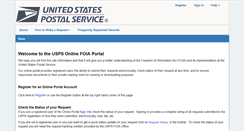 Desktop Screenshot of pfoiapal.usps.com